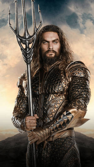 Aquaman With A Trident Wallpaper