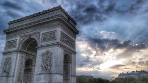 Arc De Triomphe Beautiful Sky Wallpaper