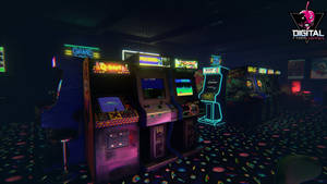 Arcade In The Dark Wallpaper