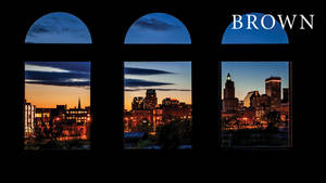 Arched Windows Silhouette At Brown University Wallpaper