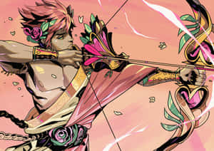 Archer_with_ Floral_ Bow Wallpaper