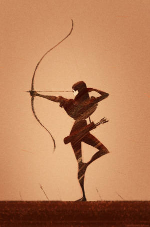Archery Woman Art Wallpaper