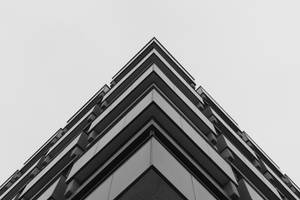 Architectural Excellence - Sharp-edged Concrete Building Wallpaper