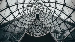 Architecture Glass Dome Symmetry Wallpaper