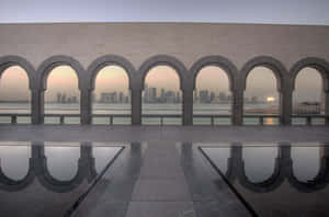 Archways Along The Museum Of Islamic Art Wallpaper