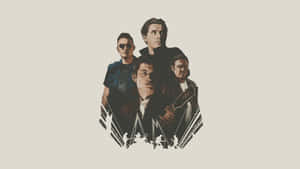 Arctic Monkeys Band Illustration Wallpaper