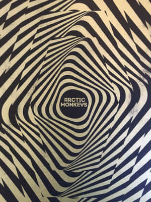 Arctic Monkeys Optical Illusion Artwork Wallpaper