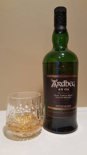 Ardbeg An Oa With Shot Glass Wallpaper