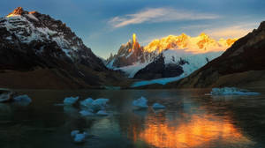 Argentina Patagonia Andes Sunrise Wallpaper