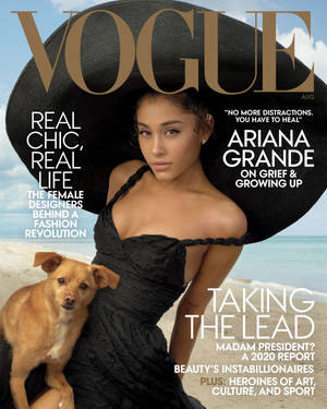 Ariana Grande Vogue Cover Wallpaper