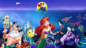 Ariel With Movie Cast Wallpaper