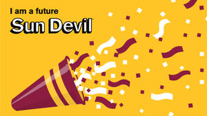 Arizona State University Purple And Gold Confetti Wallpaper