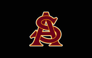 Arizona State University Red Symbol Wallpaper