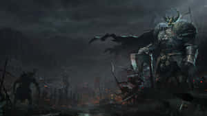 Arm Yourself With Steel-clad Courage To Embrace The War-torn World Of Warhammer 4k Wallpaper