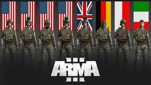 Arma 3 Soldiers And Flags Wallpaper