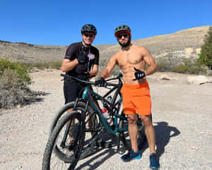 Arman Tsarukyan With Friend And Bikes Wallpaper