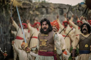 Armed Sambhaji Maharaj Actor Wallpaper