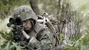 Army In The Woods Wallpaper