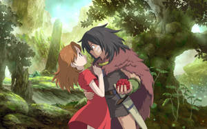 Arrietty And Sho In The Forest Wallpaper