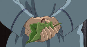 Arrietty In The Palm Of Sho's Hand Wallpaper