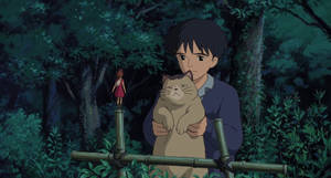 Arrietty Sho And Cat Wallpaper