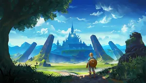 Art Landscape Breath Of The Wild Wallpaper