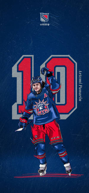 Artemi Panarin Jersey Number Ten Wallpaper