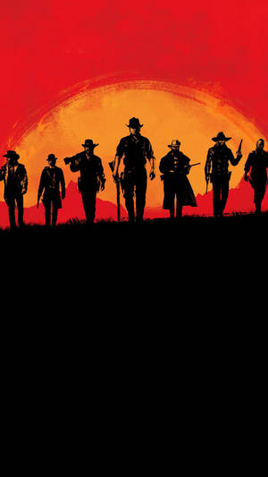 Arthur And Group Red Dead Redemption Ii Phone Wallpaper