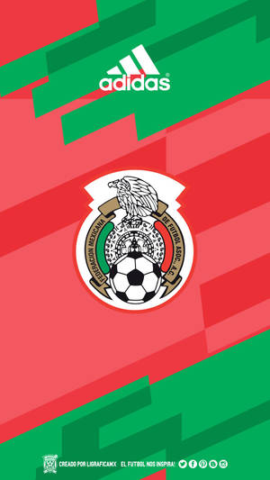 Artistic Mexico Soccer Team Logo Wallpaper