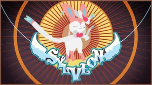 Artistic Sylveon Digital Art Wallpaper