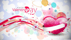 Artistic Valentine's Greeting Desktop Wallpaper
