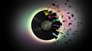 Artistic Vinyl Record Photoshop Wallpaper