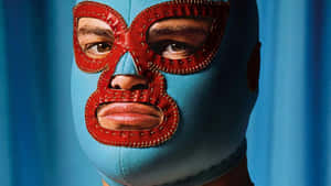 Artistic_ Wrestling_ Mask_ Portrait Wallpaper