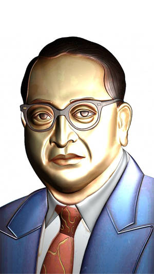 Artwork Profile Of Ambedkar 4k Wallpaper