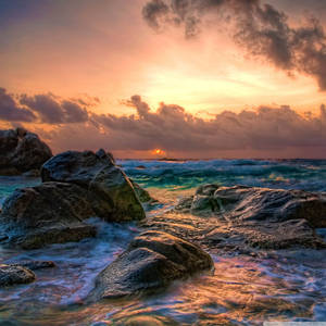 Aruba Ocean Sunrise Wallpaper