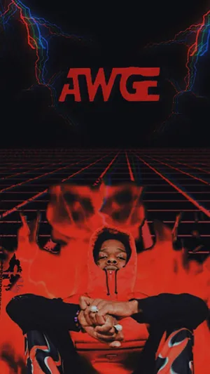 Asap Rocky Showing Off His Style In His