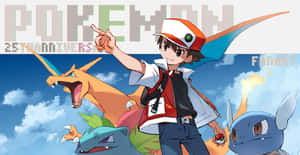 Ash With Wartortle, Ivysaur, And Charizard Wallpaper