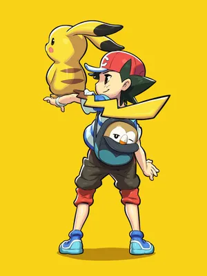 Ashand Pikachu Pokemon Adventure Wallpaper