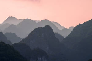 Asia Vietnam Calming Mountain Ranges Wallpaper