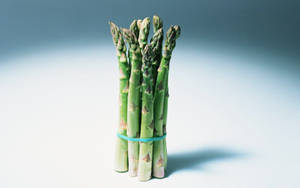 Asparagus Bunch Tied With Rubber Band Wallpaper