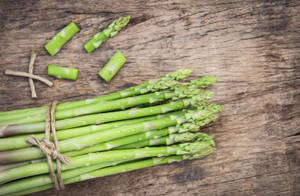 Asparagus Tied With A Brown Rope Wallpaper