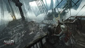 Assassin's Creed Black Flag Rainy Voyage Wallpaper