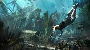 Assassin's Creed Black Flag Underwater Setting Wallpaper