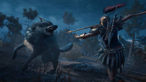 Assassin's Creed Odyssey Lykaon Wolf Wallpaper