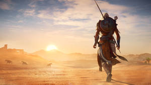 Assassin's Creed Origins Desert Walking Wallpaper