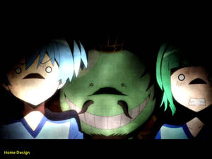 Assassination Classroom With Three Characters Wallpaper