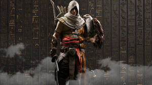 Assassins Creed Origins Bayek And Scriptures Wallpaper
