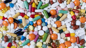 Assorted Medications Background Wallpaper