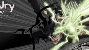 “asta Powers Up In Black Clover” Wallpaper