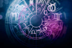 Astrological_ Zodiac_ Wheel_and_ Symbols Wallpaper